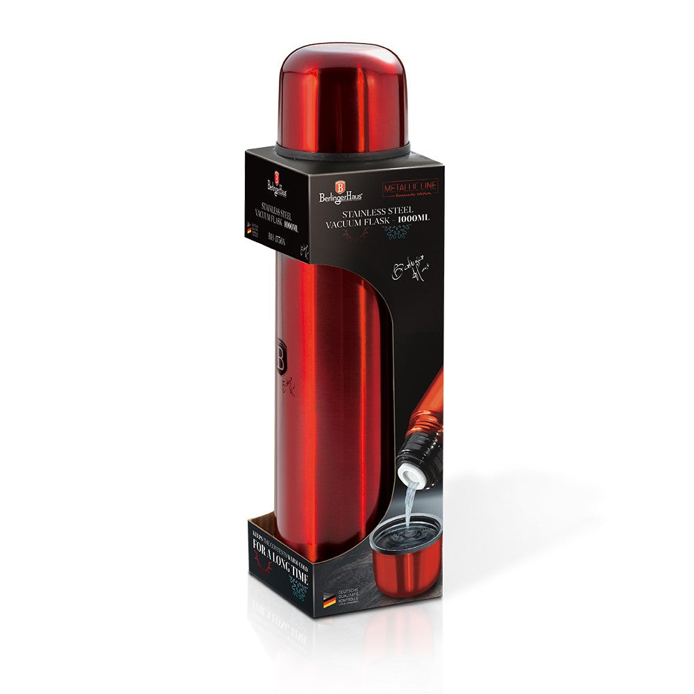 Berlinger Haus, Vacuum Flask, 1,00L, Burgundy