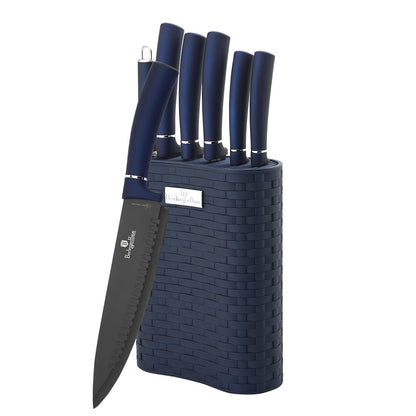 Berlinger Haus, 7 Pcs Knife Set With Stand, Aquamarine