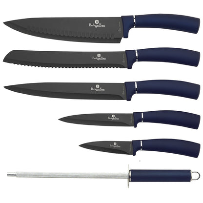 Berlinger Haus, 7 Pcs Knife Set With Stand, Aquamarine