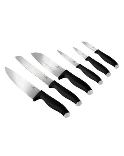 Berlinger Haus, 6 Pcs Knife Set, Black Vantage Collection/Matte Black Collection/Black Silver Collection