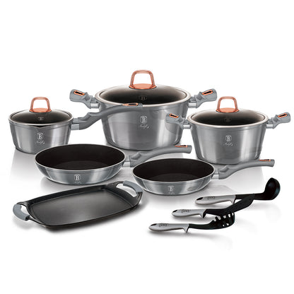 Berlinger Haus, 12+2 Pcs Cookware Set, Moonlight Edition