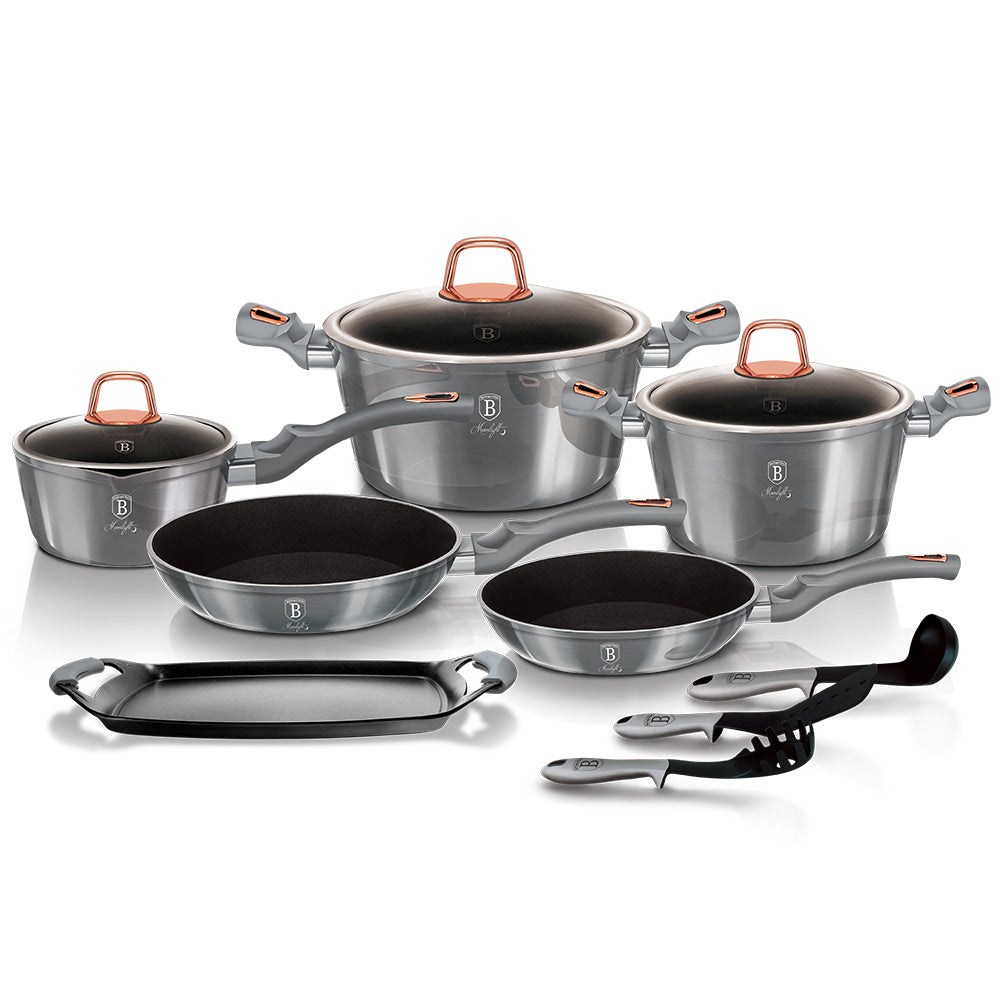 Berlinger Haus, 12+2 Pcs Cookware Set, Moonlight Edition