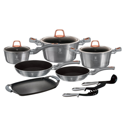 Berlinger Haus, 12+2 Pcs Cookware Set, Moonlight Edition