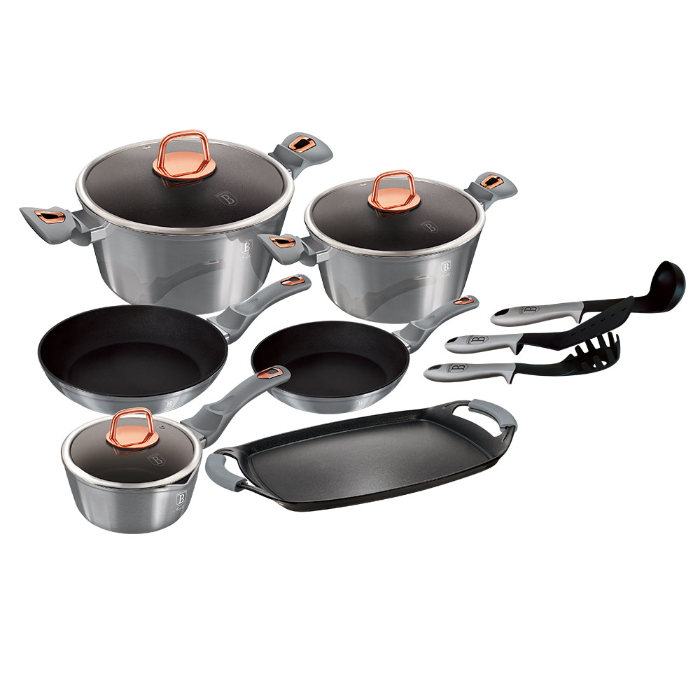 Berlinger Haus, 12+2 Pcs Cookware Set, Moonlight Edition