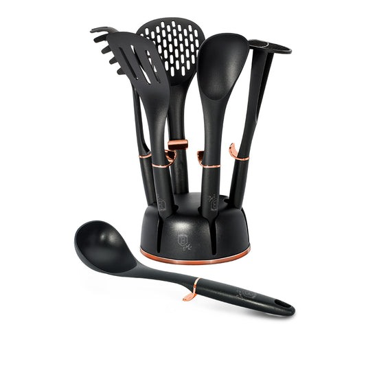 Berlinger Haus, 7Pcs Kitchen Tools Set, Black Rose Collection