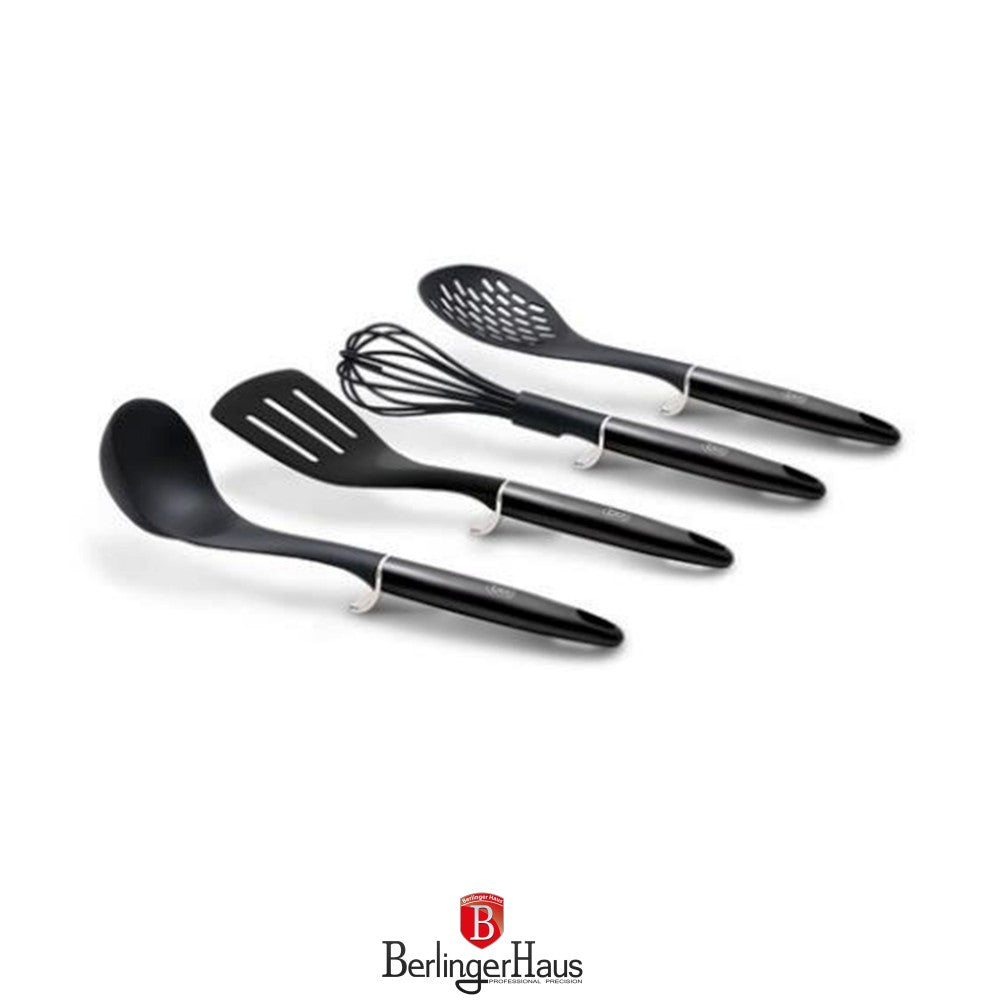 Berlinger Haus, 4 Pcs Kitchen Tool Set, Metallic Line Carbon Pro Edition