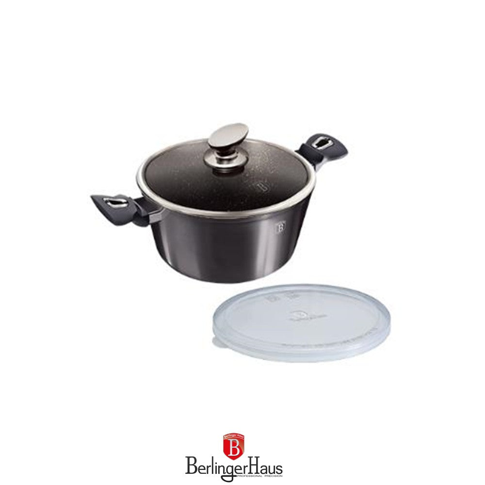 Berlinger Haus, Casserole With Lid, 20 Cm, Metallic Line Carbon Pro Edition