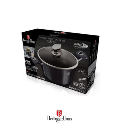 Berlinger Haus, Casserole With Lid, 20 Cm, Metallic Line Carbon Pro Edition