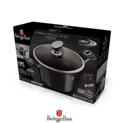 Berlinger Haus, Casserole With Lid, 28 Cm, Metallic Line Carbon Pro Edition