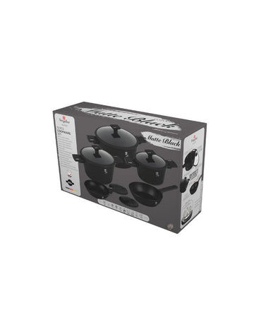 Berlinger Haus, Matte Black 10Pcs Cookware Set B/1