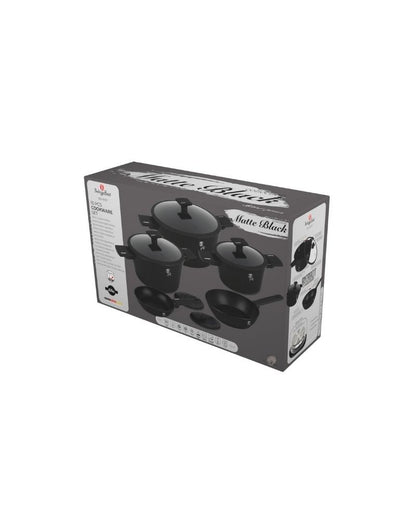Berlinger Haus, Matte Black 10Pcs Cookware Set B/1
