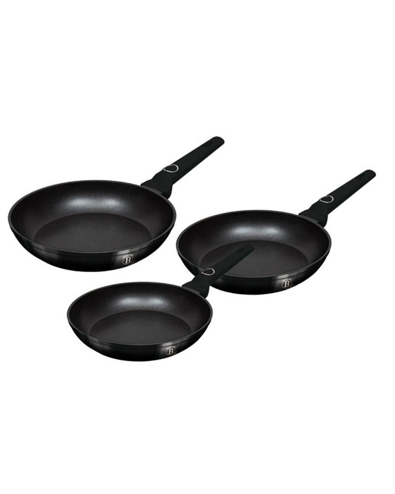 Berlinger Haus, Black Vantage 3Pcs Frypan Set B/6