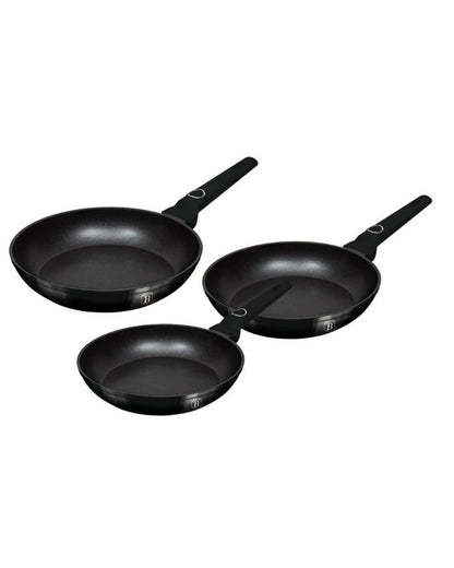 Berlinger Haus, Black Vantage 3Pcs Frypan Set B/6