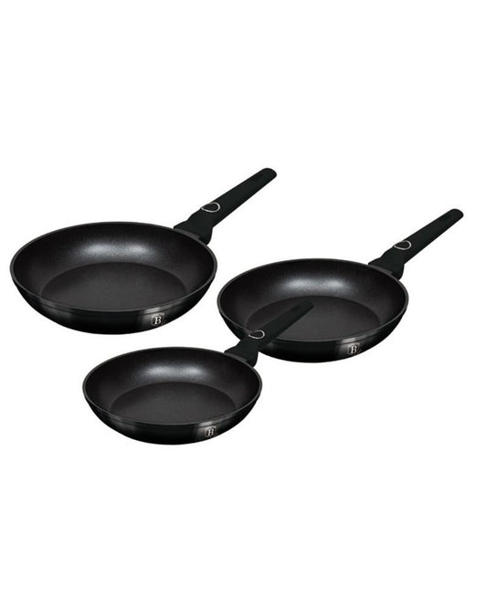 Berlinger Haus, Black Vantage 3Pcs Frypan Set B/6