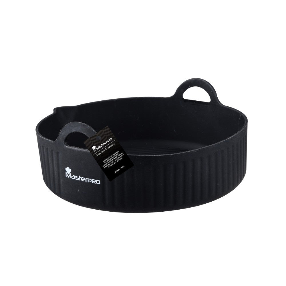MASTERPRO, Silicone Round Baking Tray, 18.5x19x5.5cm, Non-Stick Coatng, Dishwasher Safe, BGMP-7703
