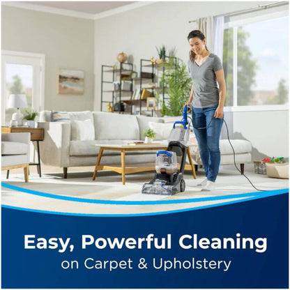Bissell PowerClean 2X Carpet - Upholstery Washer - Powerful Suction, Motorized Brushroll for Deep Cleaning, Ideal for Tough Stains & Tough Messes, BIS-3878K