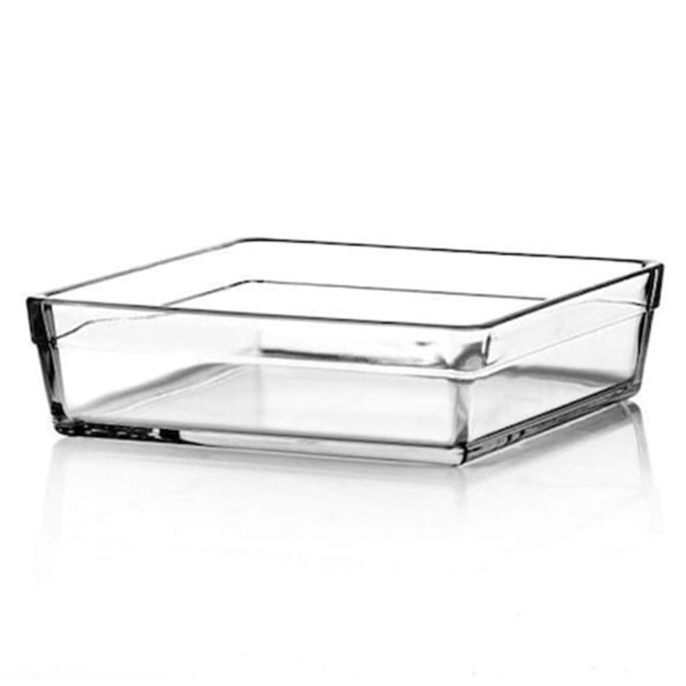 Borcam, Tempered Glass Square Tray Premium, 2400ml