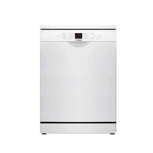 Bosch Series 2, Freestanding Dishwasher, 60cm, Ultra Quiet, Adjustable Rack, Made In Turkey [White], BOS-SMS26DW00T
