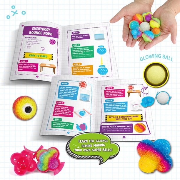 Imshie, Bouncy Ball Kit Diy Super Bouncy Ball Kit Power Crystal Balls Fun Arts And Crafts For Kids Stem Projects