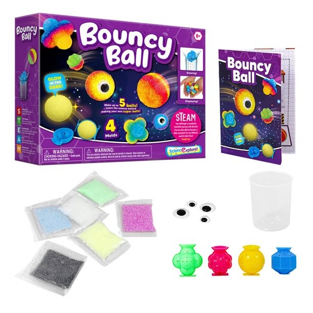 Imshie, Bouncy Ball Kit Diy Super Bouncy Ball Kit Power Crystal Balls Fun Arts And Crafts For Kids Stem Projects