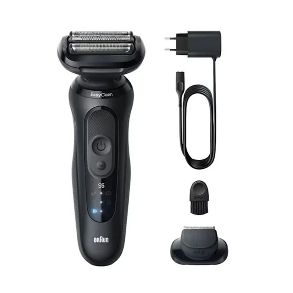 Braun Shaver, 2 Shaves Mode Turbo & Gentle, 50min, Wet - Dry, 3 Flex Blades, 2 Shave Modes, BRA-52N1200S