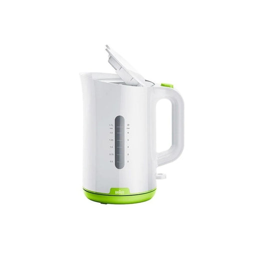 Braun, Kettle 1.7L, 2200W, White Green Plastic, BRA-WK1100GR