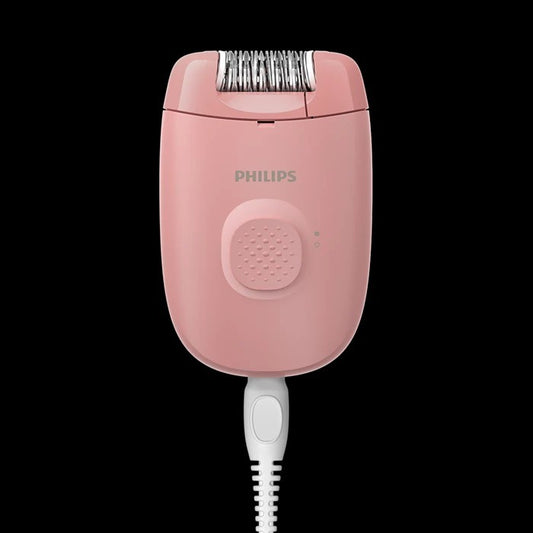 Philips, Epilator, Legs, Corded, Speed Setting (1), Washable Epilation Head, Cleaning Brush . Pink
