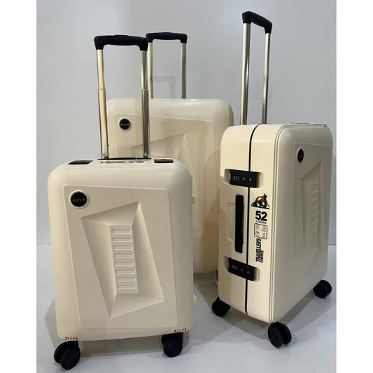 Bubule, 3-Piece Luggage Set Travel Lightweight Suitcases With Rolling Wheels, Tsa Lock & Moulded Corner, Carry On Luggages For Business, Trip, (20'/24'/28')