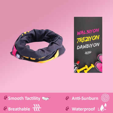 Smile Yalla, 5 In 1 Multifunctional Headwear, Wal3iyon 7re2iyon Dawbiyon
