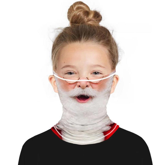 Smile Yalla, Multi Head Wear Scarf, Christmas Santa Beard, Small
