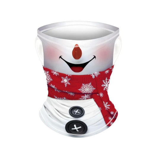 Smile Yalla, Multi Head Wear Scarf, Christmas Snow Man Santa, Big