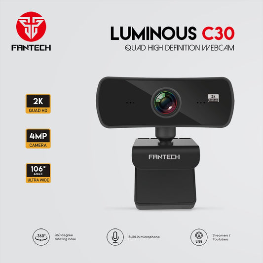 Fantech, C30 Luminous 2K Quad High Defintion Webcam