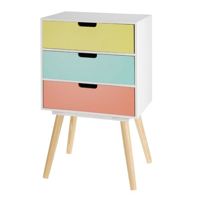 Cabinet With 3 Drawers 40X30X70Cm