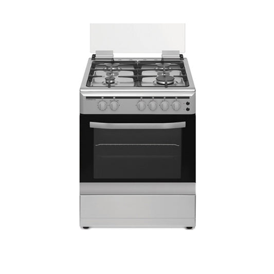 Campomatic Freestanding Cooker 60cm, 3+1 Triple Gas Burner, Full Safety Oven & Burners, C64FSTIC
