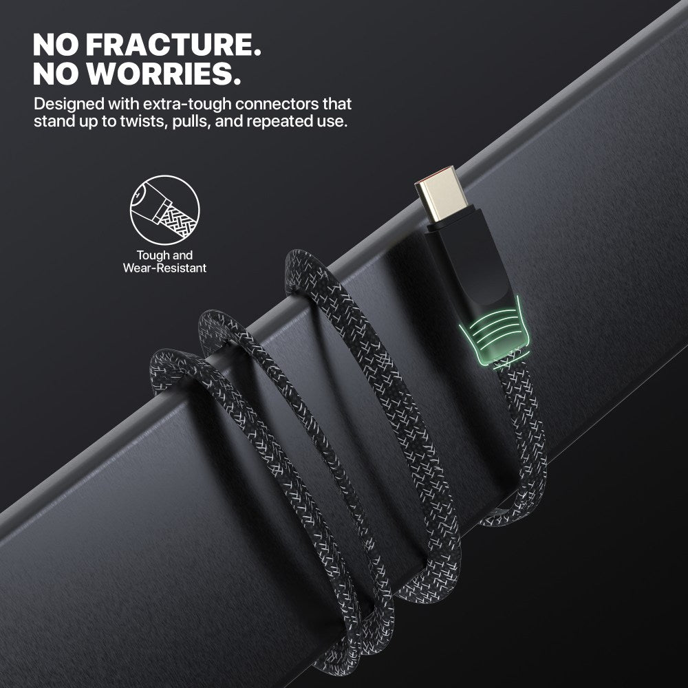 Fantech, Duralink Dl3 Braided Cable ? 1M, Durable & Fast Charging, Available in Different Models