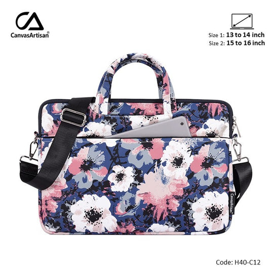 Canvasartisan, Friendly Laptop Bag H40-C12 Blue, Durable And Water-Resistant, Available in Different Sizes