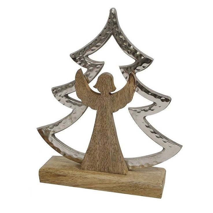 Itemz, Tree With Angel On Wooden Base