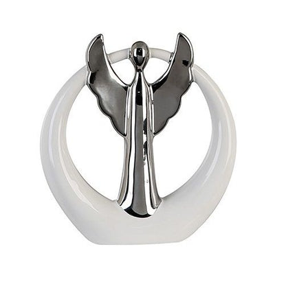 Itemz, Figurine Angel White / Silver, Available in Different Sizes