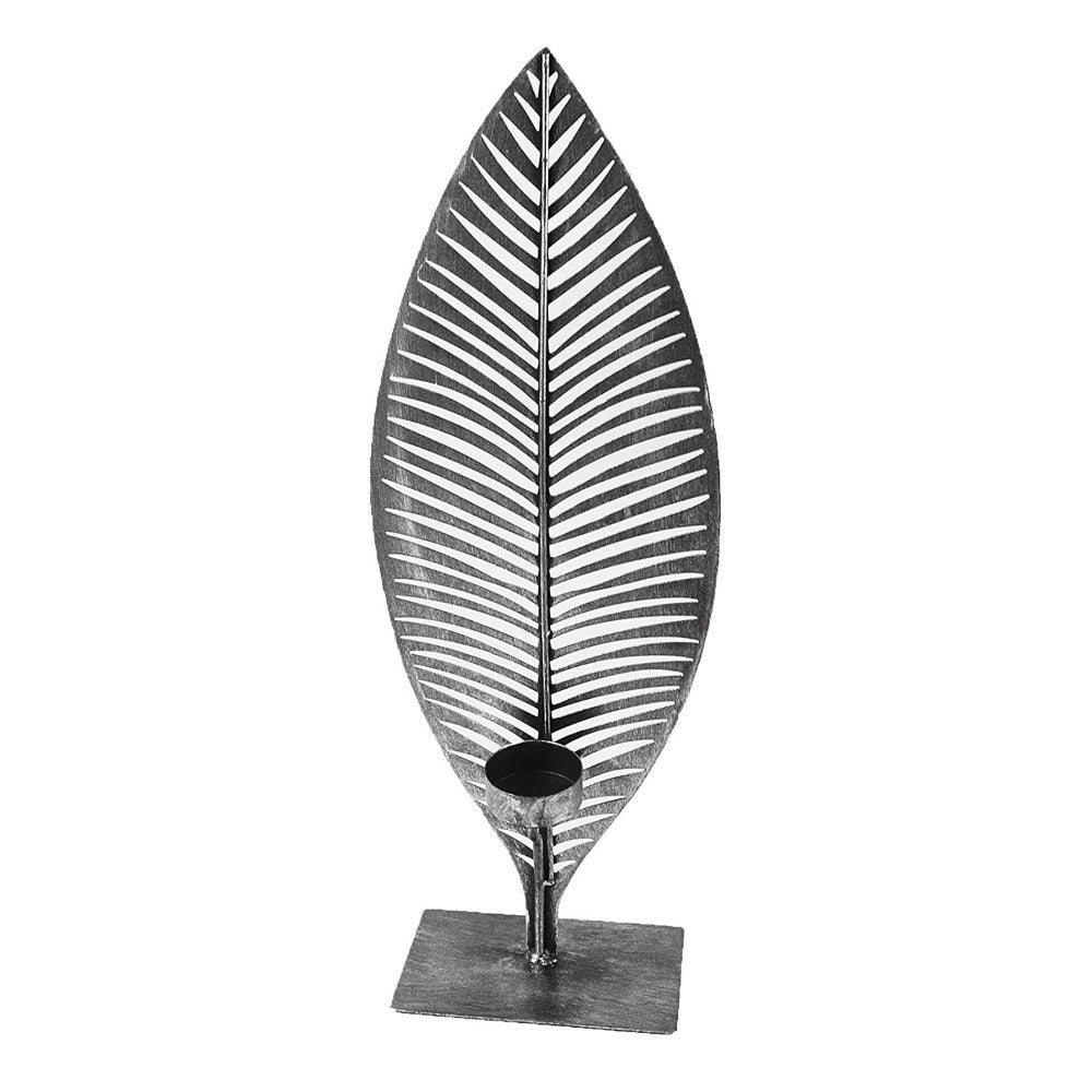 Candle Holder 'Palm Leaf' 45 cm