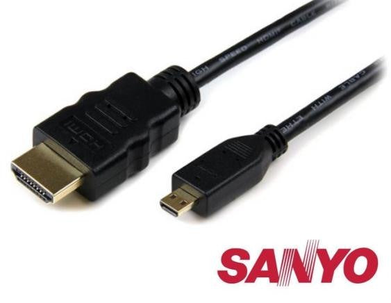 Sanyo, High Speed Micro HDMI To HDMI Cable Support 3D 4K 1080P Ethernet 1.5m - CB32