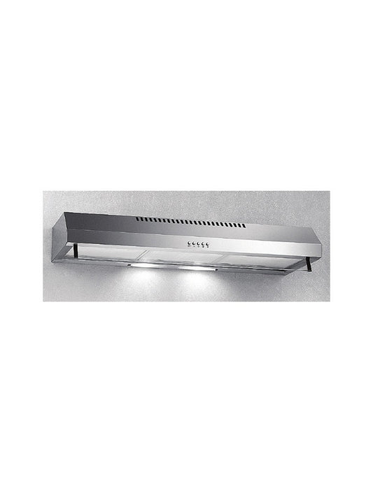 Campomatic,Industrial Under Cabinet Hood 90Cm, 2Motors, Full Stainless Steel, Foldable Front Glass, Aluminium & Carbon Filter, 450M3/Hr