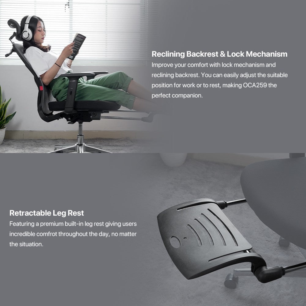 Fantech, Oc-A259S Black Office Chair
