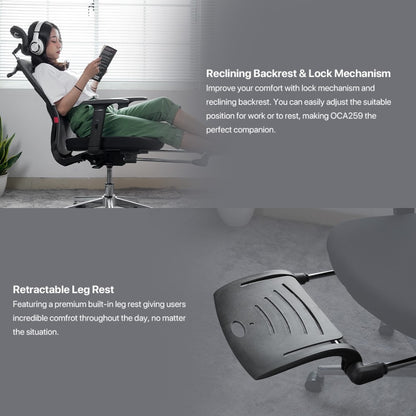 Fantech, Oc-A259S Black Office Chair