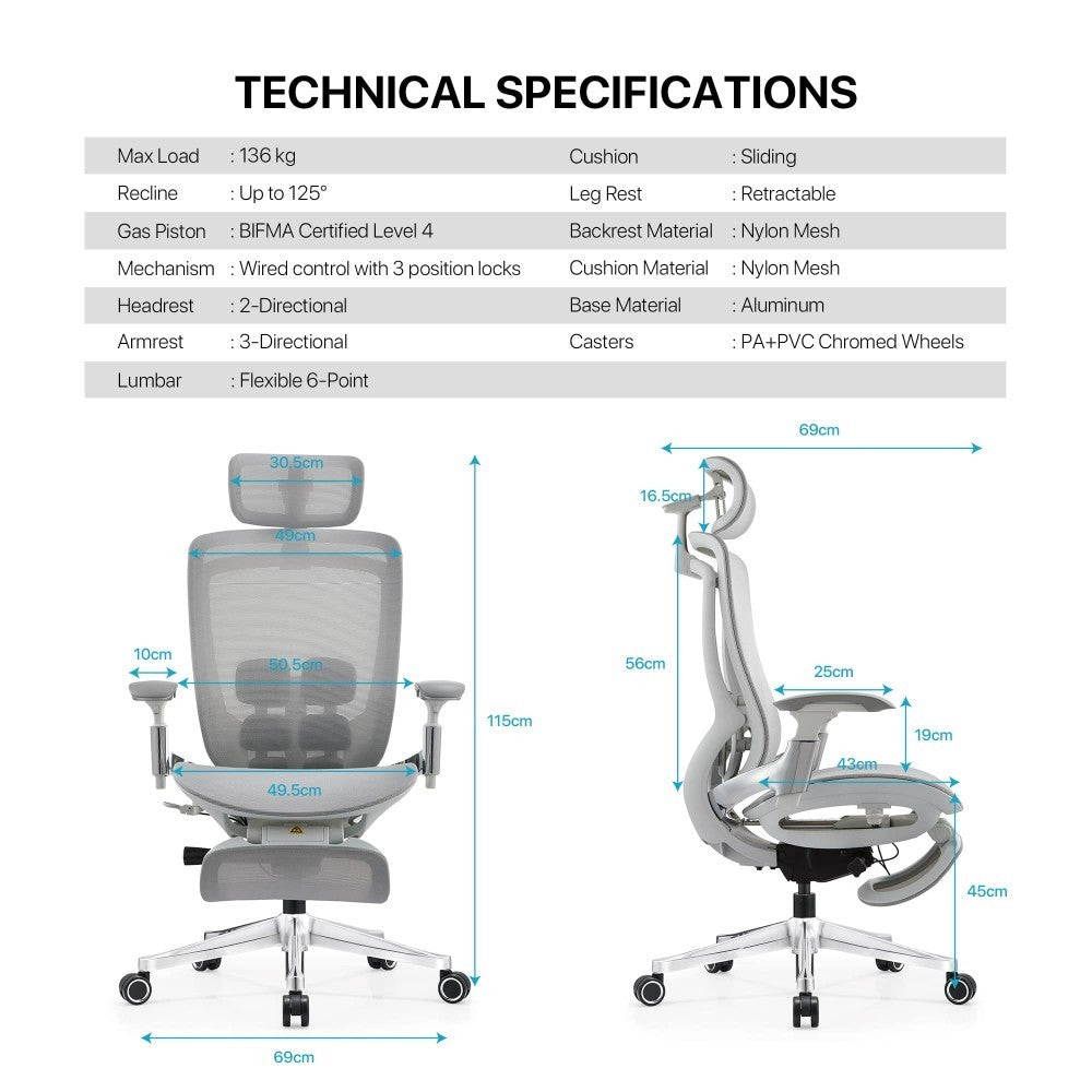 Fantech, Oc2 Ergonomic Office Chair