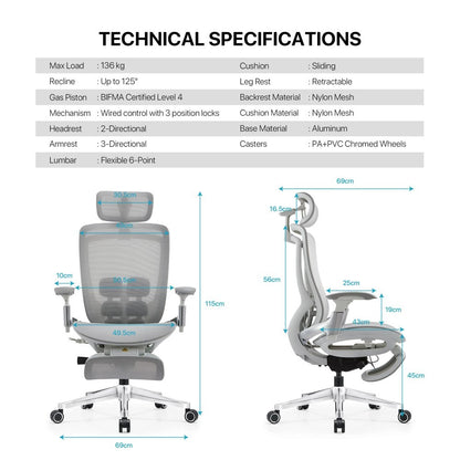 Fantech, Oc2 Ergonomic Office Chair