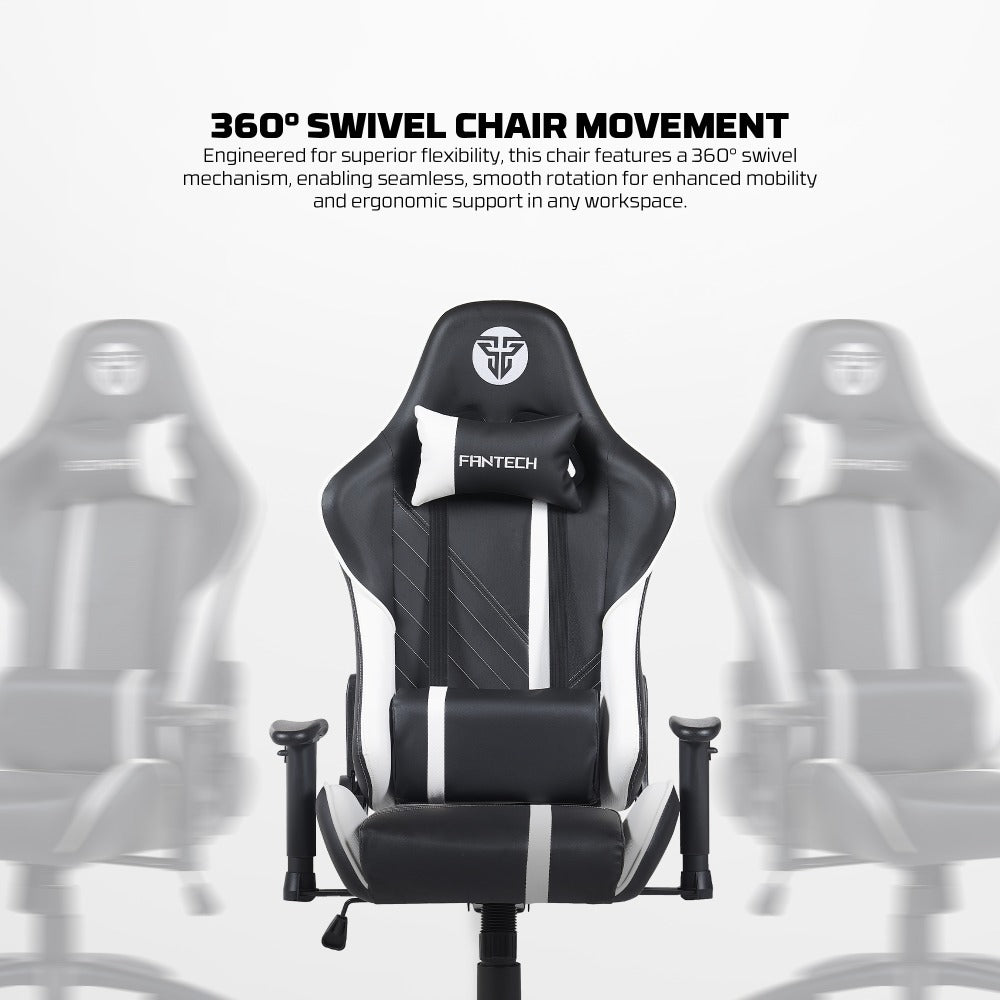 Fantech, Gc194 Ergonomic Gaming Chair With 2D Armrests, Extreme Stability Metal Base, Available in Different Colors