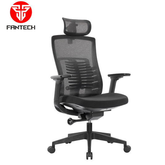 Fantech, OC1 Ergonomic Chair | 4D Headrest, Adjustable Lumbar, 3D Armrests Black, CHAIR D57