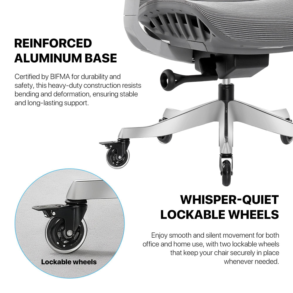 Fantech, OC1 PRO Professional Ergonomic Chair for All-Day Work Comfort Black, CHAIR D59