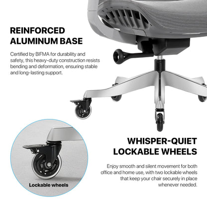 Fantech, OC1 PRO Professional Ergonomic Chair for All-Day Work Comfort Black, CHAIR D59