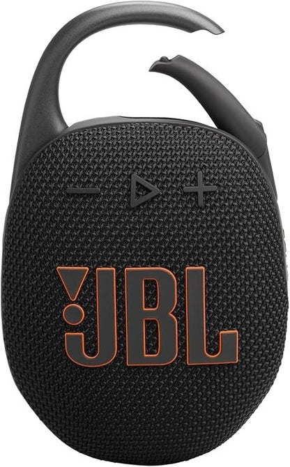JBL, Clip 5 - Ultra-Portable, Waterproof & Dustproof Bluetooth Speaker, Big Pro Sound With Punchy Bass, Integrated Carabiner, Up To 12 Hours Of Play, Made In Part With Recycled Materials (Black)
